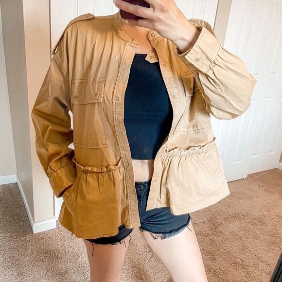 Joie Rajan Jacket Birch Military Style Lightweight - Picture 8 of 14
